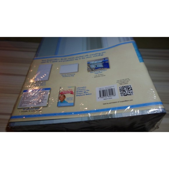 Coupon Mom!  Coupon Binder and EXTRAS Holds 300 Coupons Set NIP - Blue Stripe - Picture 8 of 9